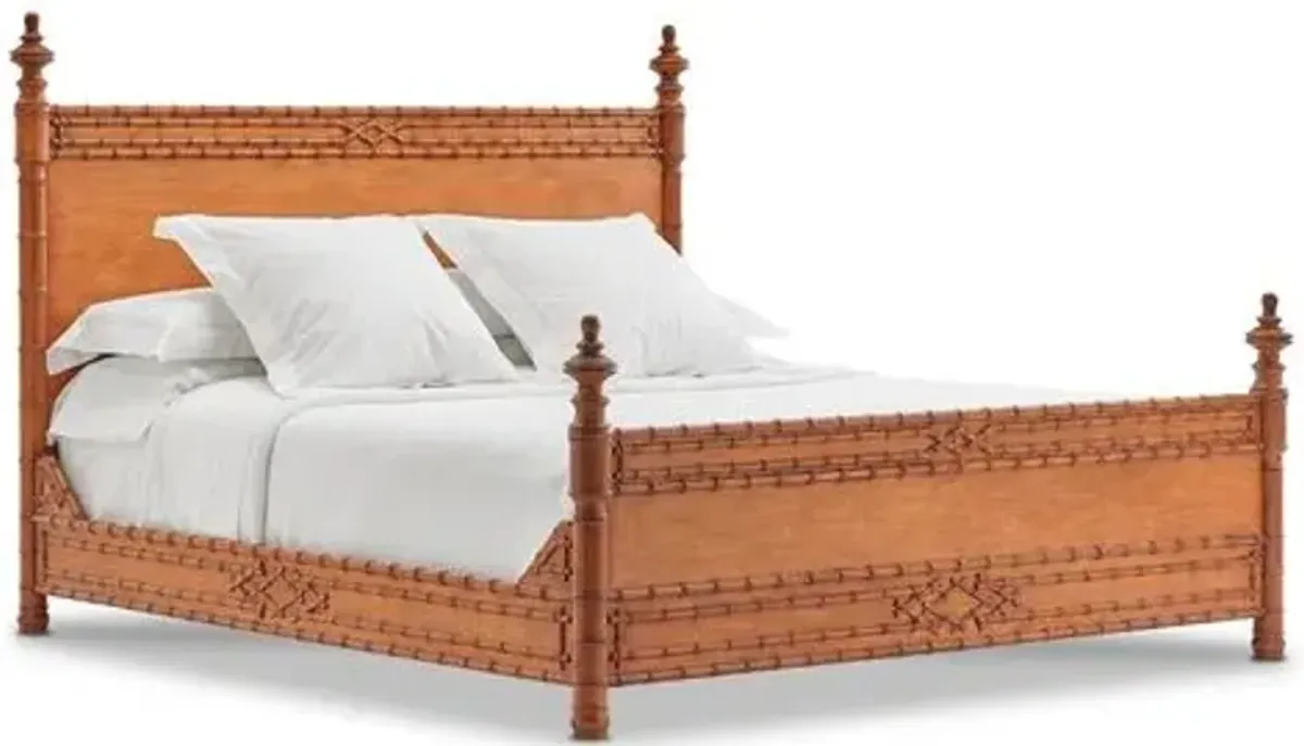 Bamboo Bed - Natural - Bunny Williams Home - Brown