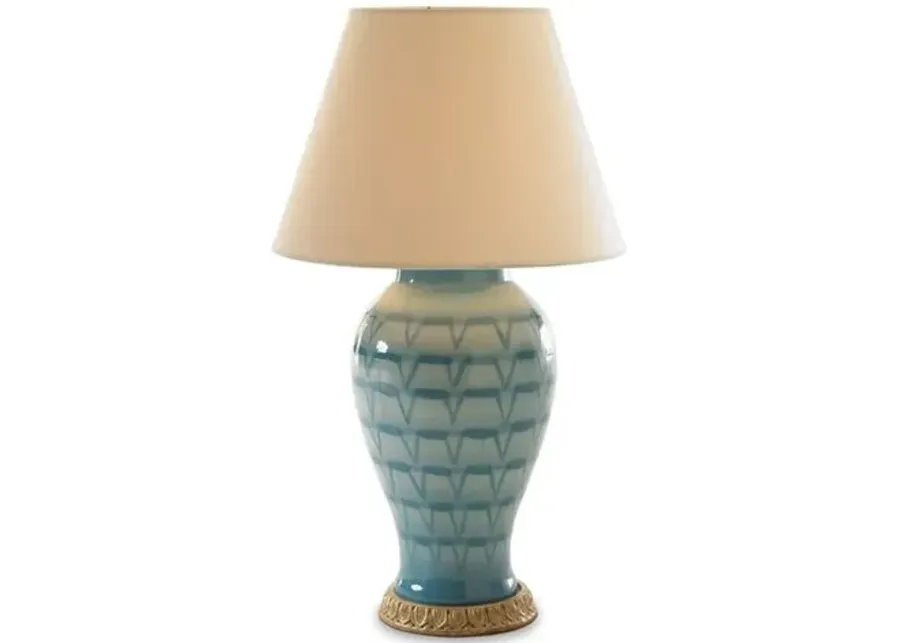 Ceramic Table Lamp - Turquoise - Bunny Williams Home