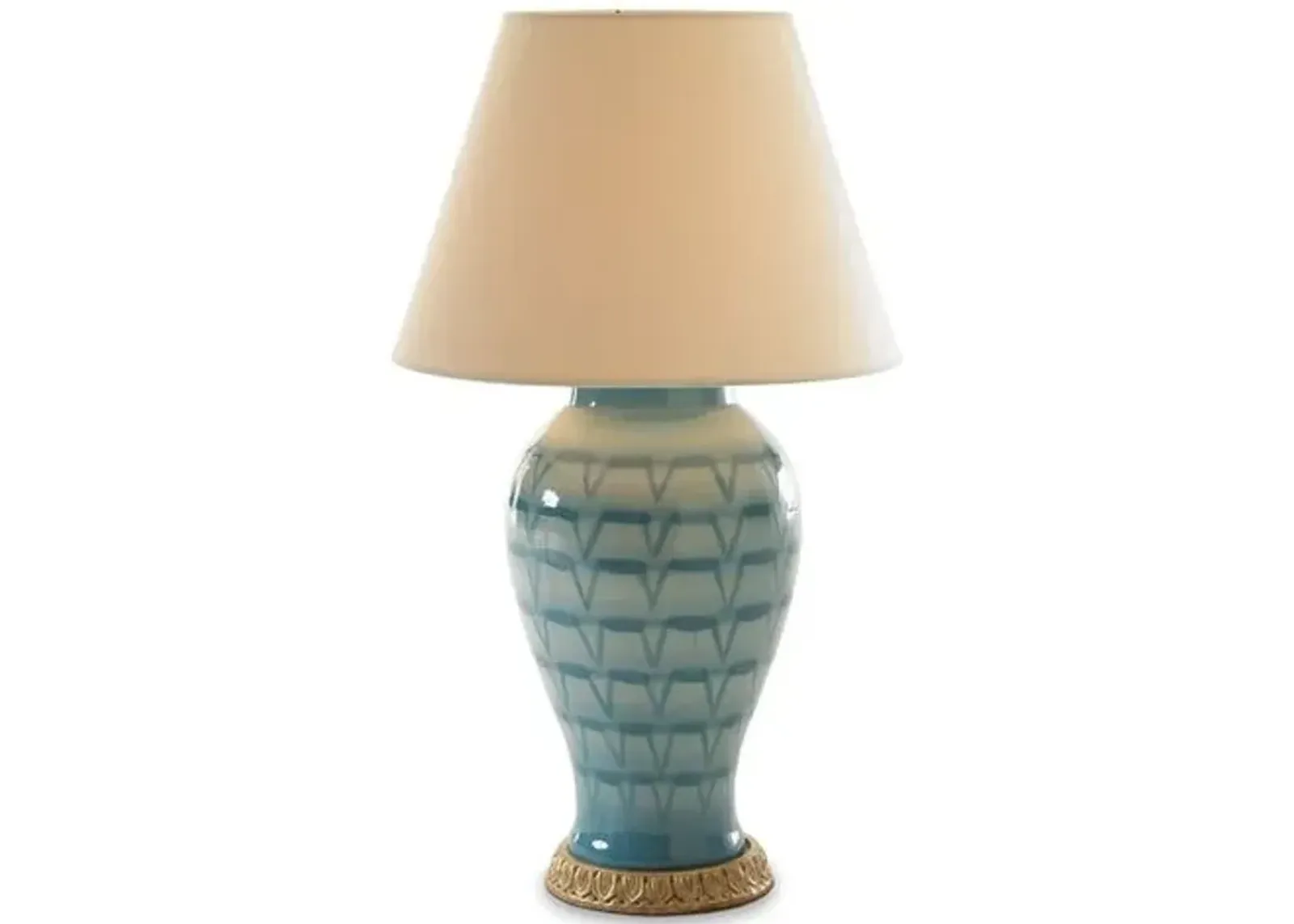 Ceramic Table Lamp - Turquoise - Bunny Williams Home