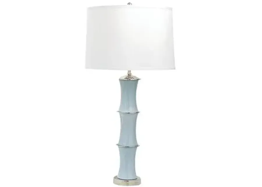 Rivoli Table Lamp - Soft Smoke Gray - Port 68 - Blue