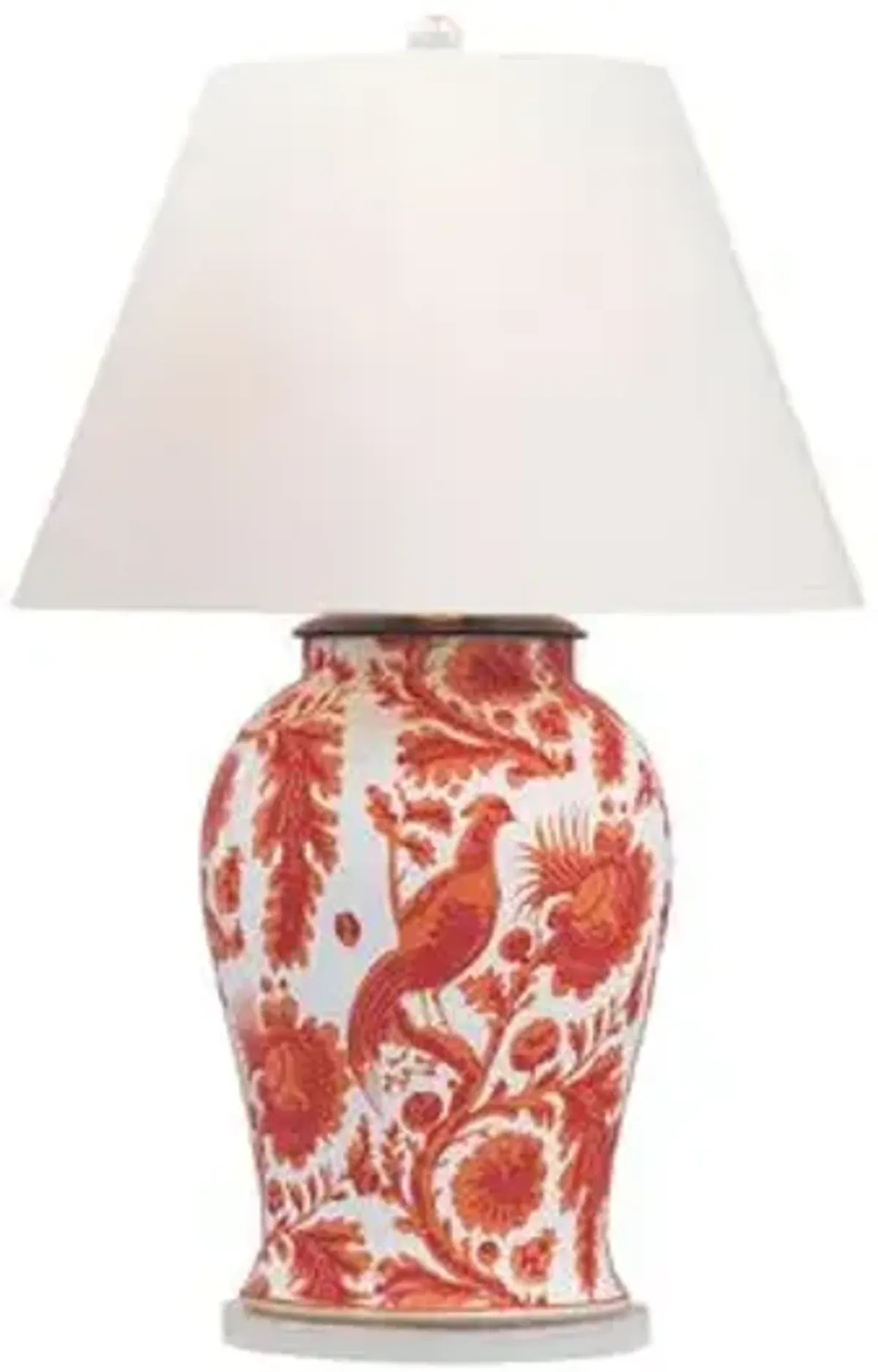 Arcadia Scalamandre Large Table Lamp - Coral - Port 68