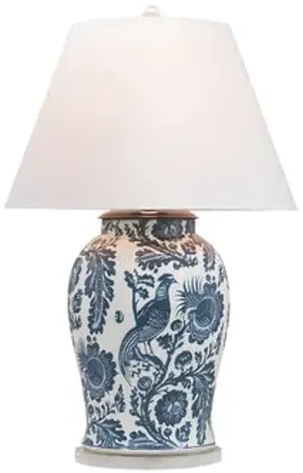 Arcadia Scalamandre Large Table Lamp - Indigo - Port 68