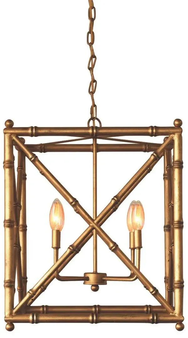 Baldwin Scalamandre Bamboo Chandelier - Gold Leaf - Port 68