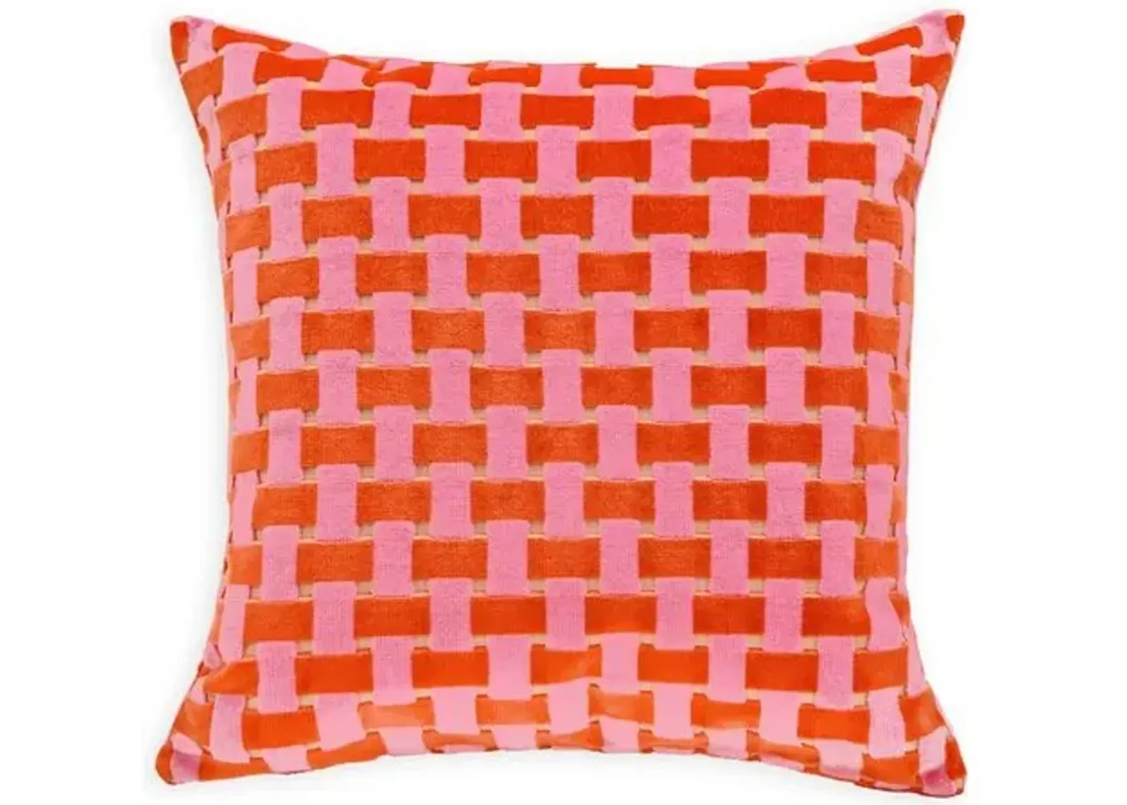 Gwen 22x22 Velvet Pillow - Pink - The Piper Collection