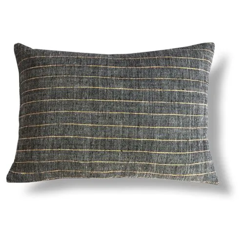 Leul 12x18 Lumbar Pillow - Gold - Bolé Road Textiles