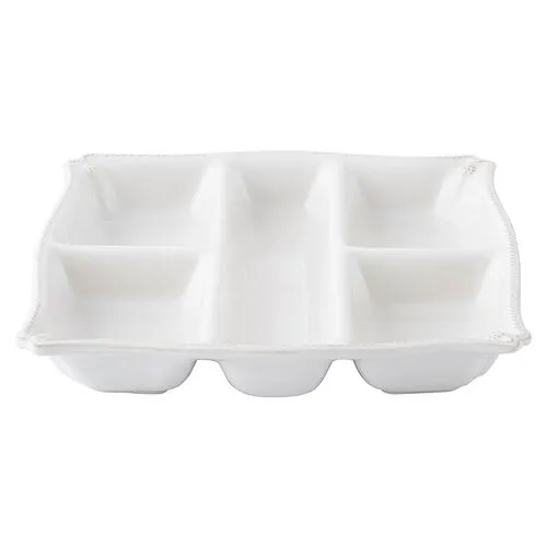 Berry & Thread Snack Platter - White - Juliska