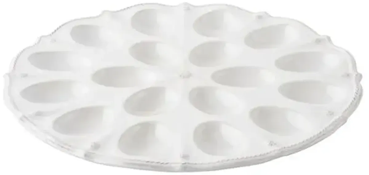 Berry & Thread Egg Platter - White - Juliska