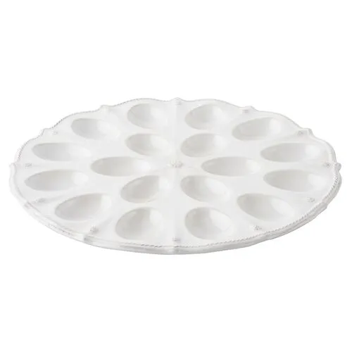 Berry & Thread Egg Platter - White - Juliska