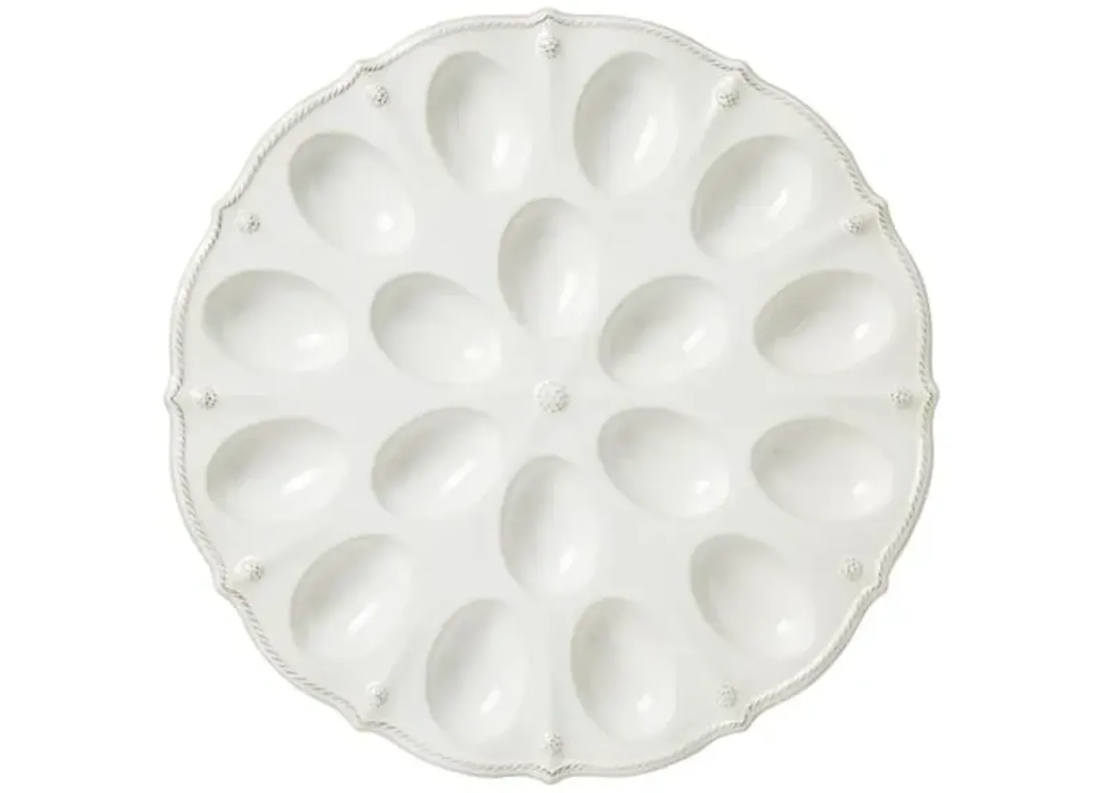 Berry & Thread Egg Platter - White - Juliska