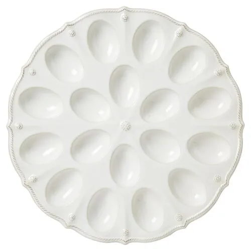 Berry & Thread Egg Platter - White - Juliska