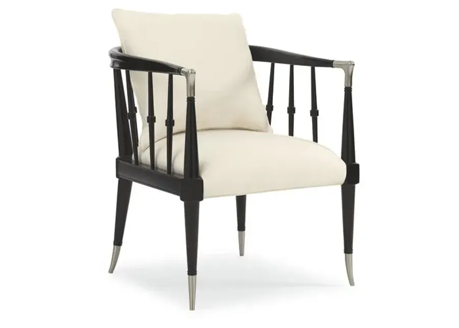 Leone Accent Chair - Black, Comfortable, Durable, Cushioned