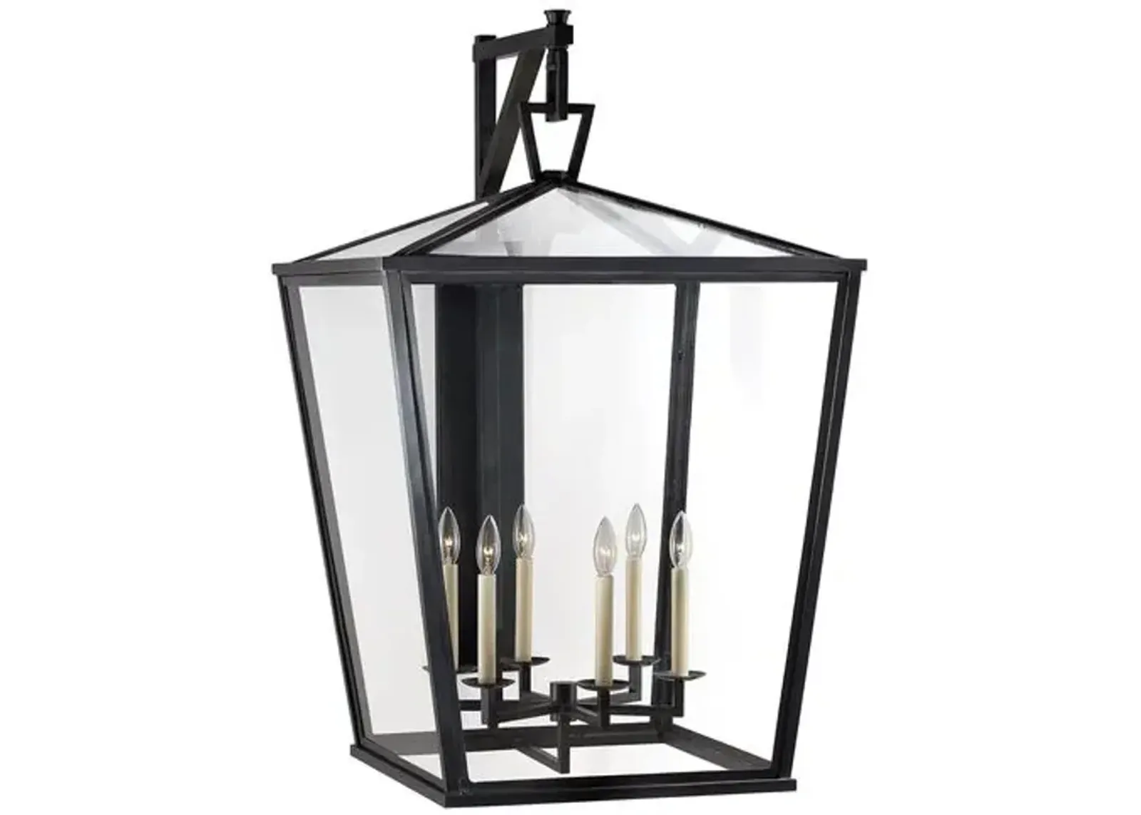 Visual Comfort - Darlana Grande Outdoor Lantern - Bronze - Black