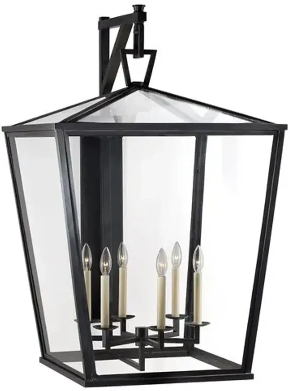 Visual Comfort - Darlana Grande Outdoor Lantern - Bronze - Black