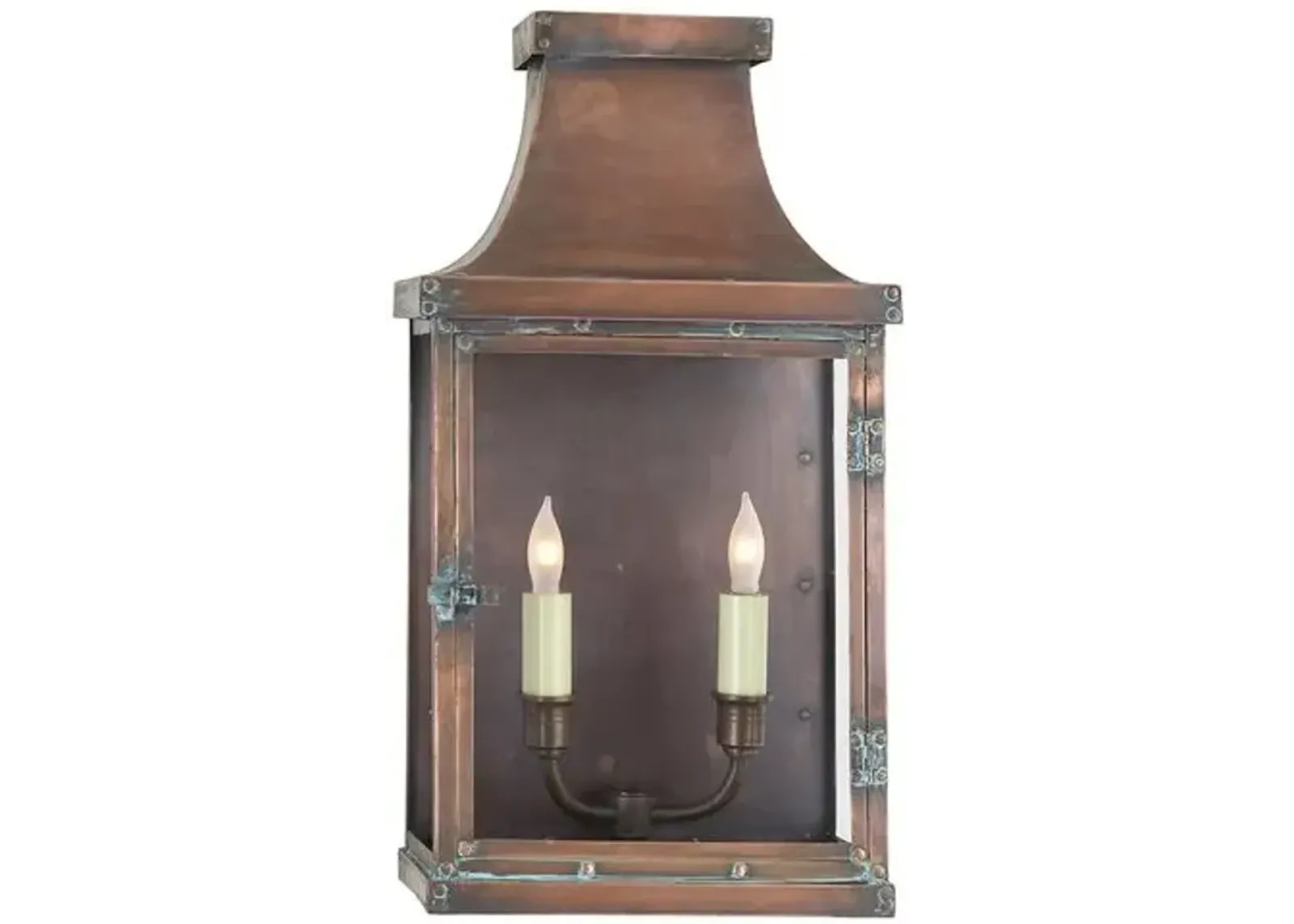 Visual Comfort - Bedford Outdoor Lantern - Copper - Brown