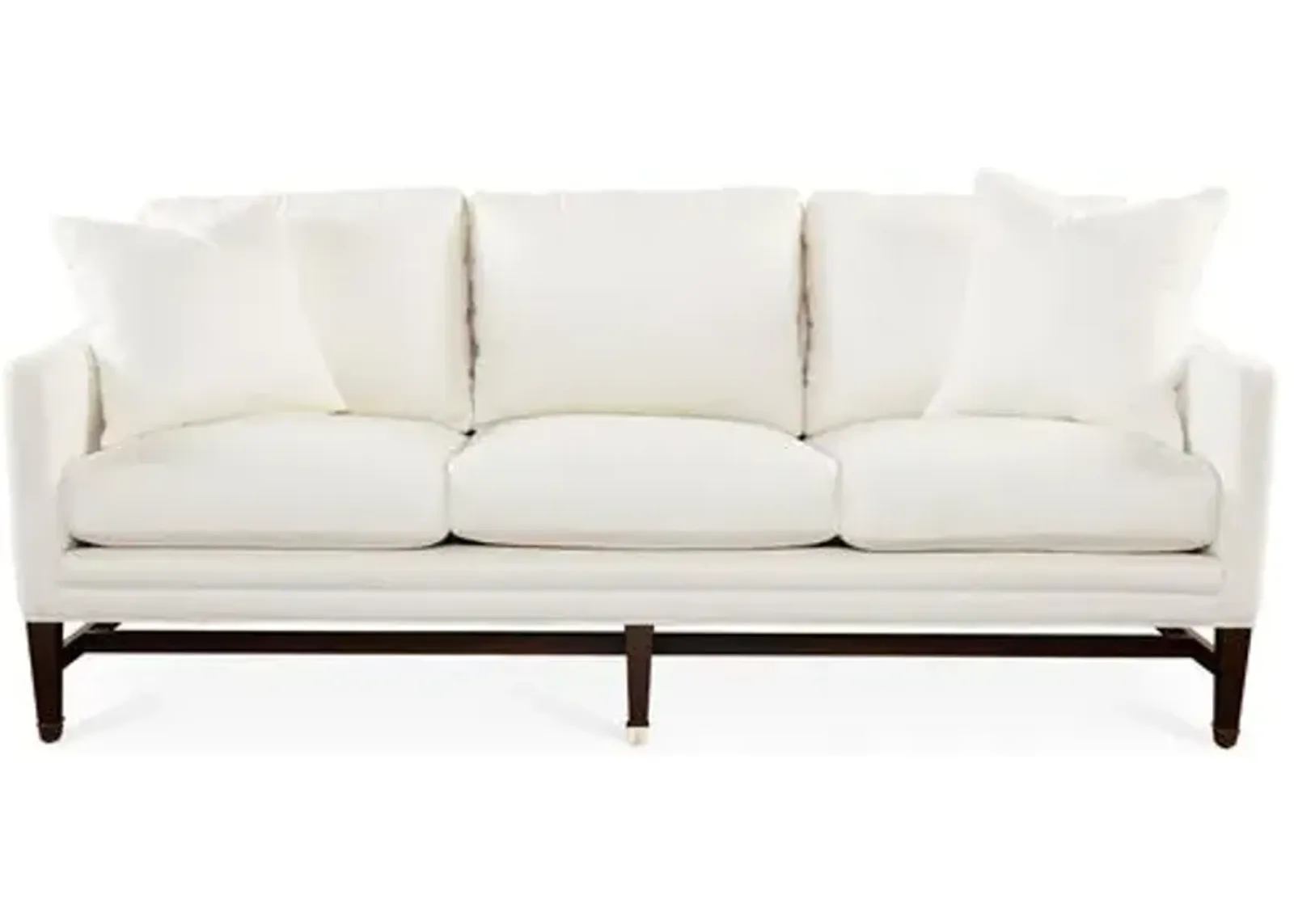 Arden 82" Sofa - Ivory Crypton - Handcrafted