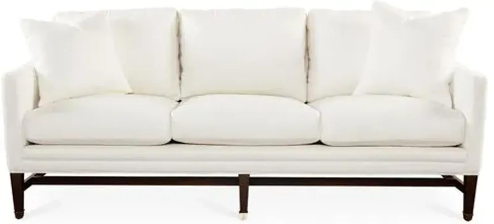 Arden 82" Sofa - Ivory Crypton - Handcrafted