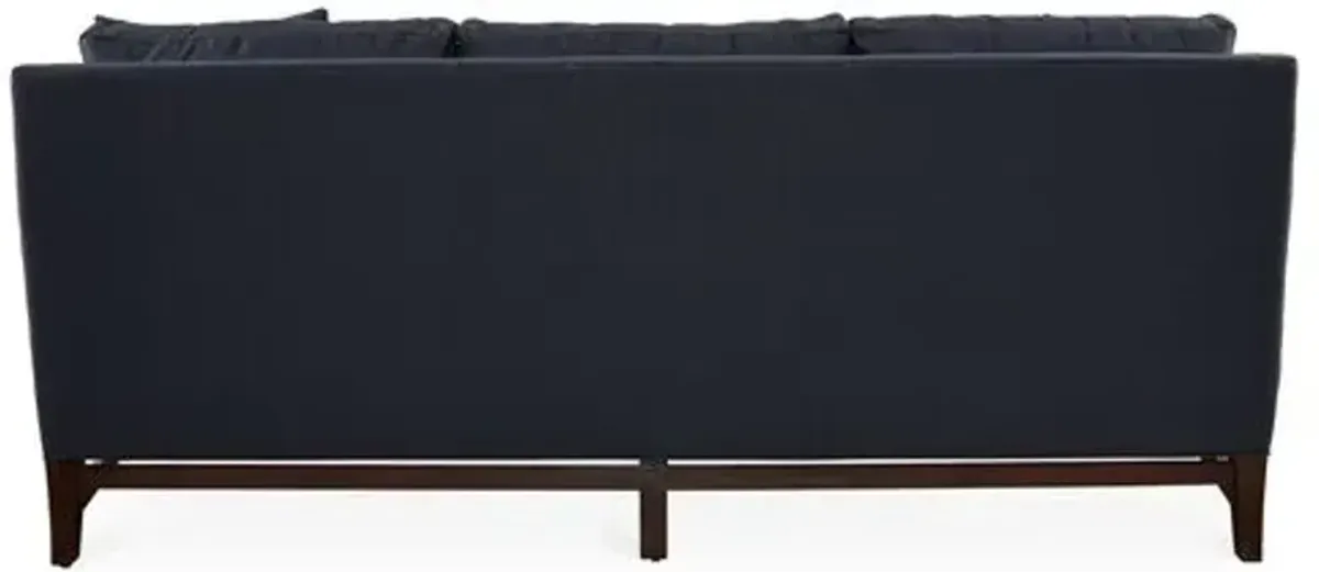 Arden 82" Sofa - Navy Crypton - Handcrafted