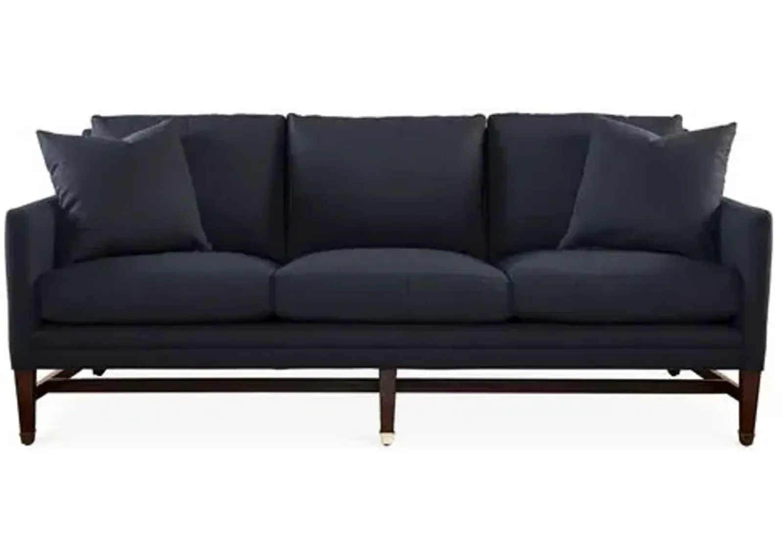 Arden 82" Sofa - Navy Crypton - Handcrafted