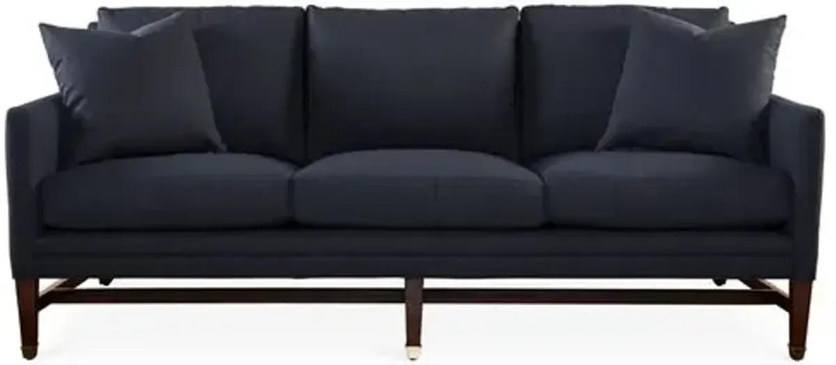 Arden 82" Sofa - Navy Crypton - Handcrafted