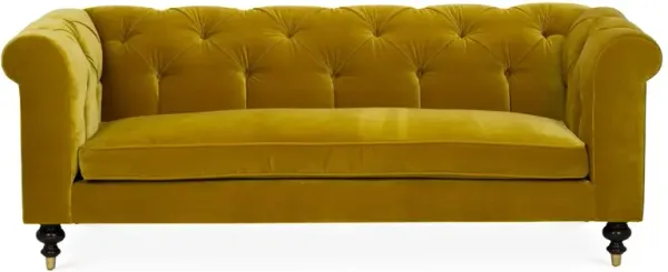 Dexter 92" Tufted Chesterfield Sofa, Velvet