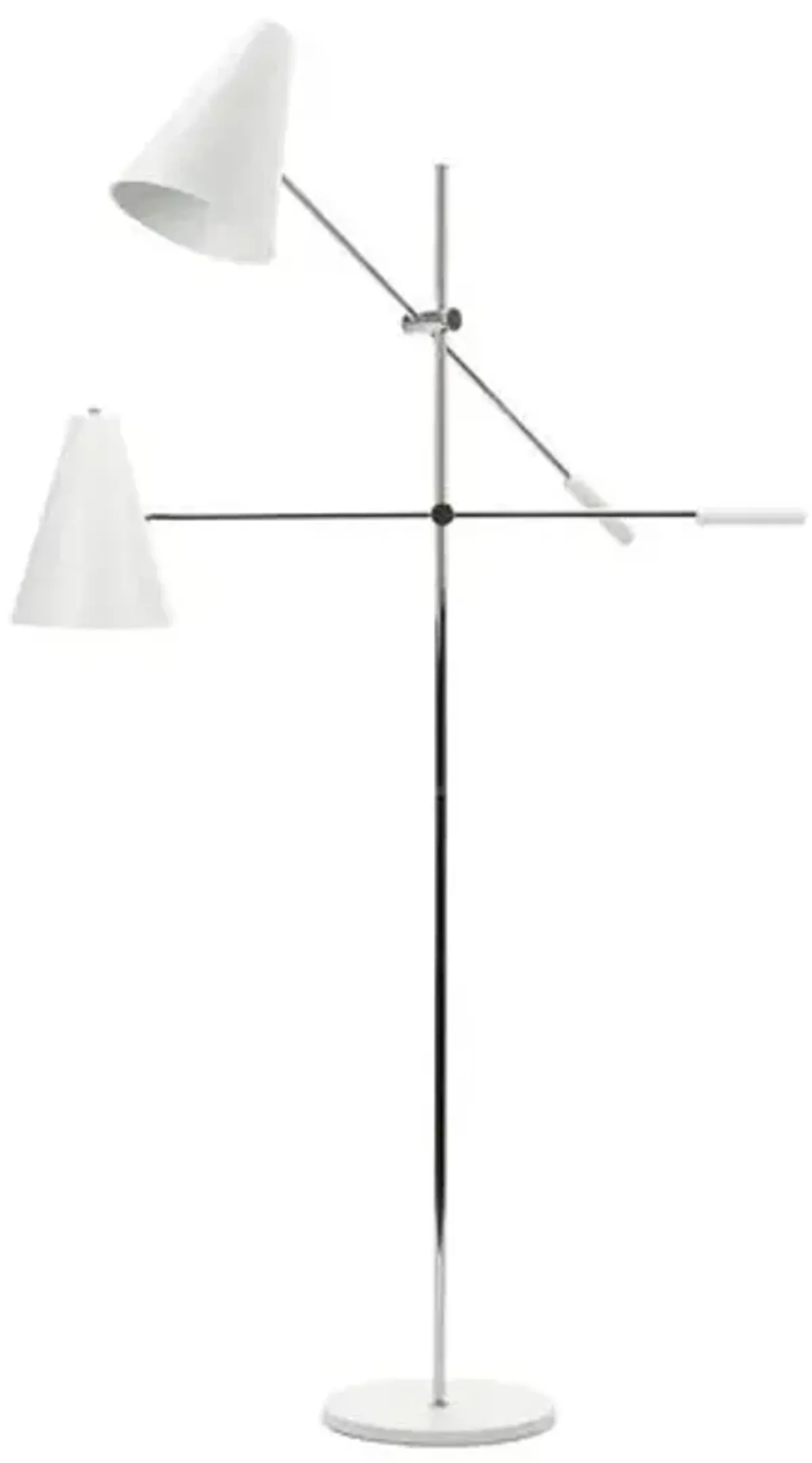 2-Light Tivat Floor Lamp - White