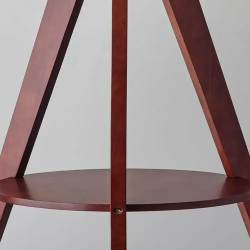 Bedford Shelf Floor Lamp - Walnut