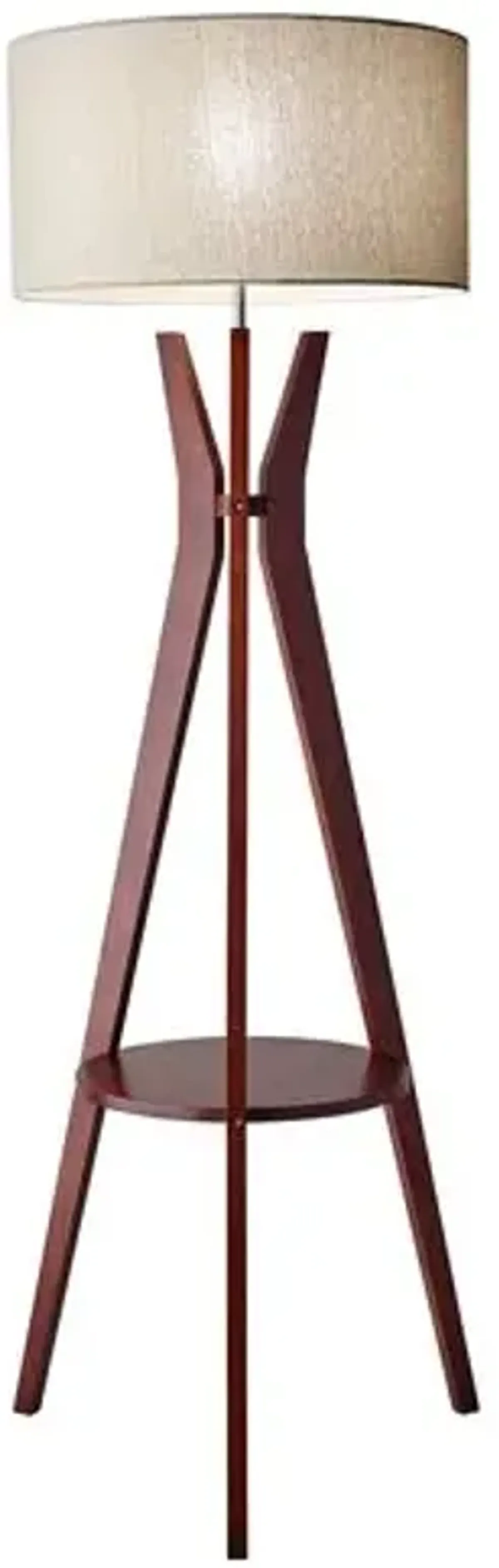 Bedford Shelf Floor Lamp - Walnut