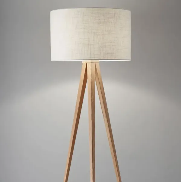 Dayle Tripod Floor Lamp - Natural