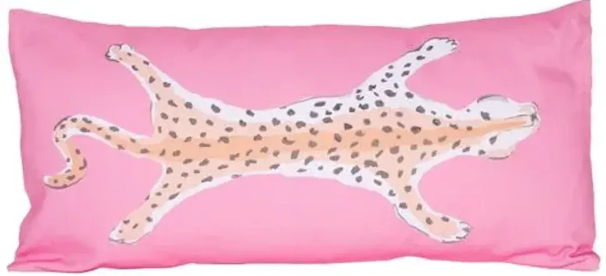 Leopard 12x24 Pillow - Pink - Dana Gibson