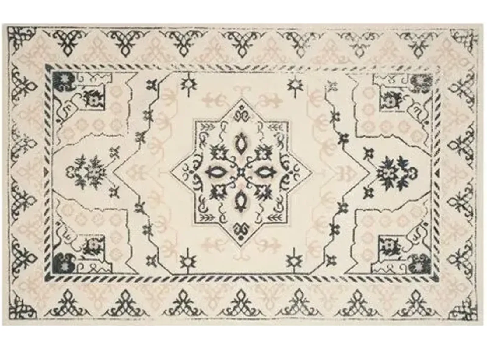 Davenie Rug - Ivory/Charcoal - Ivory