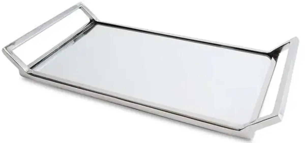 Helena Mirrored Tray - Silver