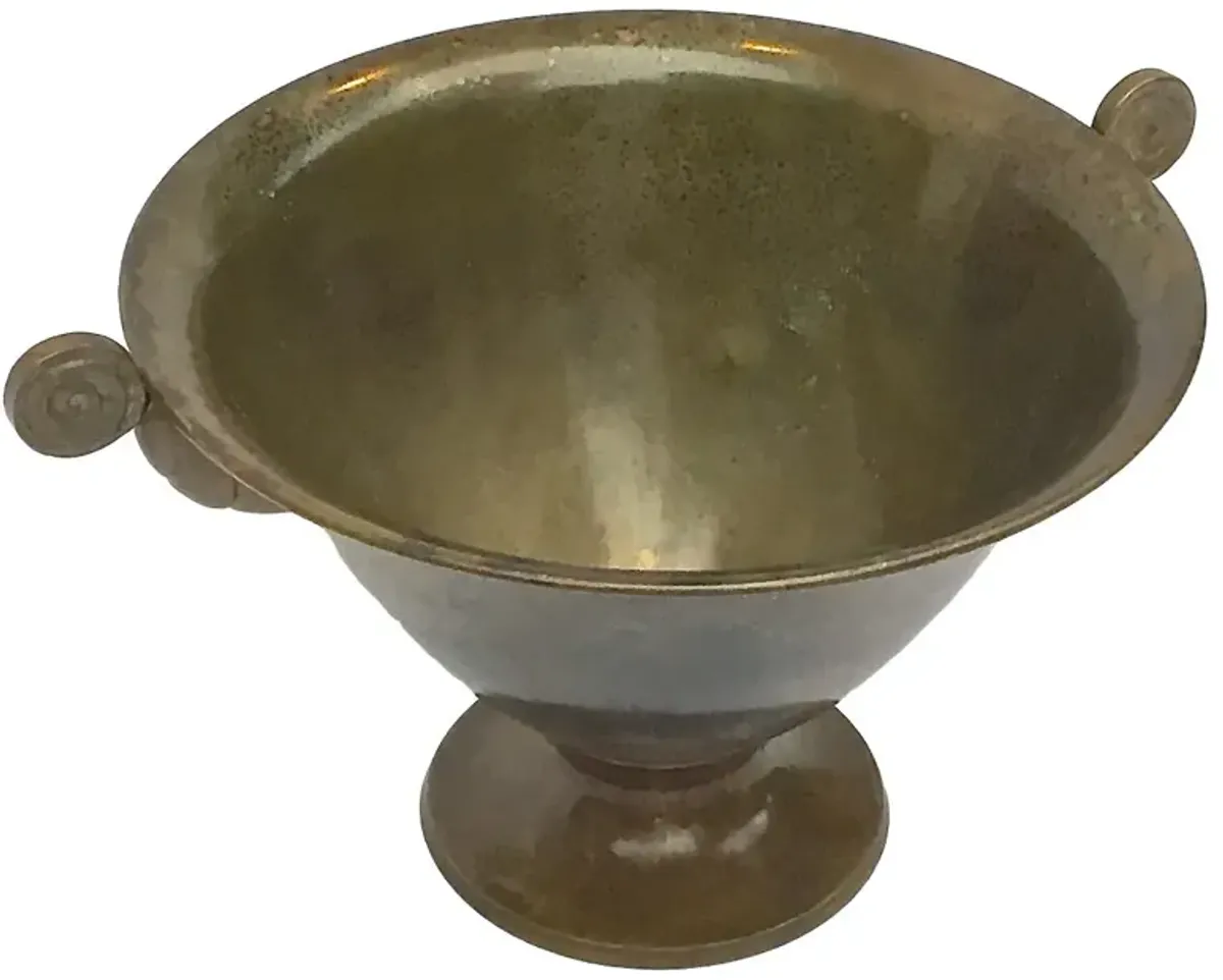 Art Deco Bronze Camille Faure Bowl - Vermilion Designs - Gold