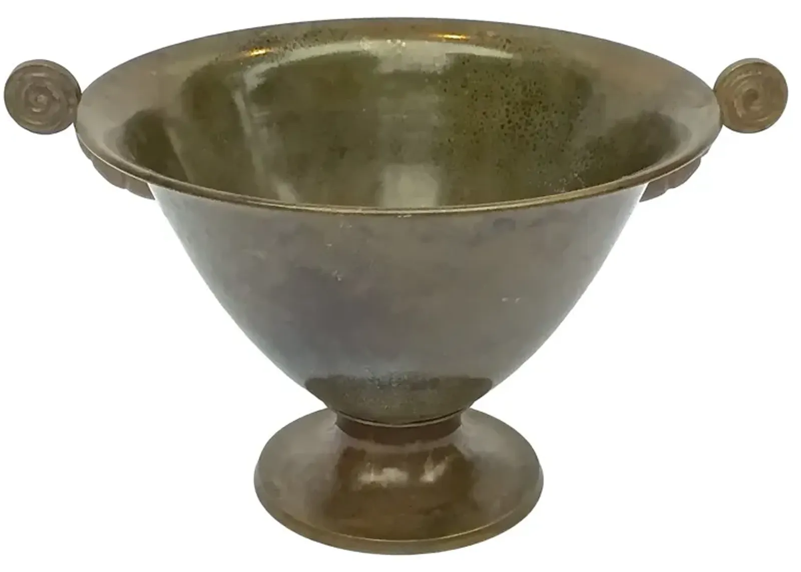 Art Deco Bronze Camille Faure Bowl - Vermilion Designs - Gold