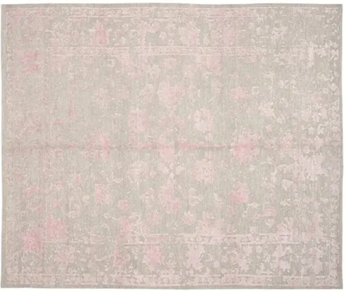 Colton Rug - Silver/Rose - Pink - Pink