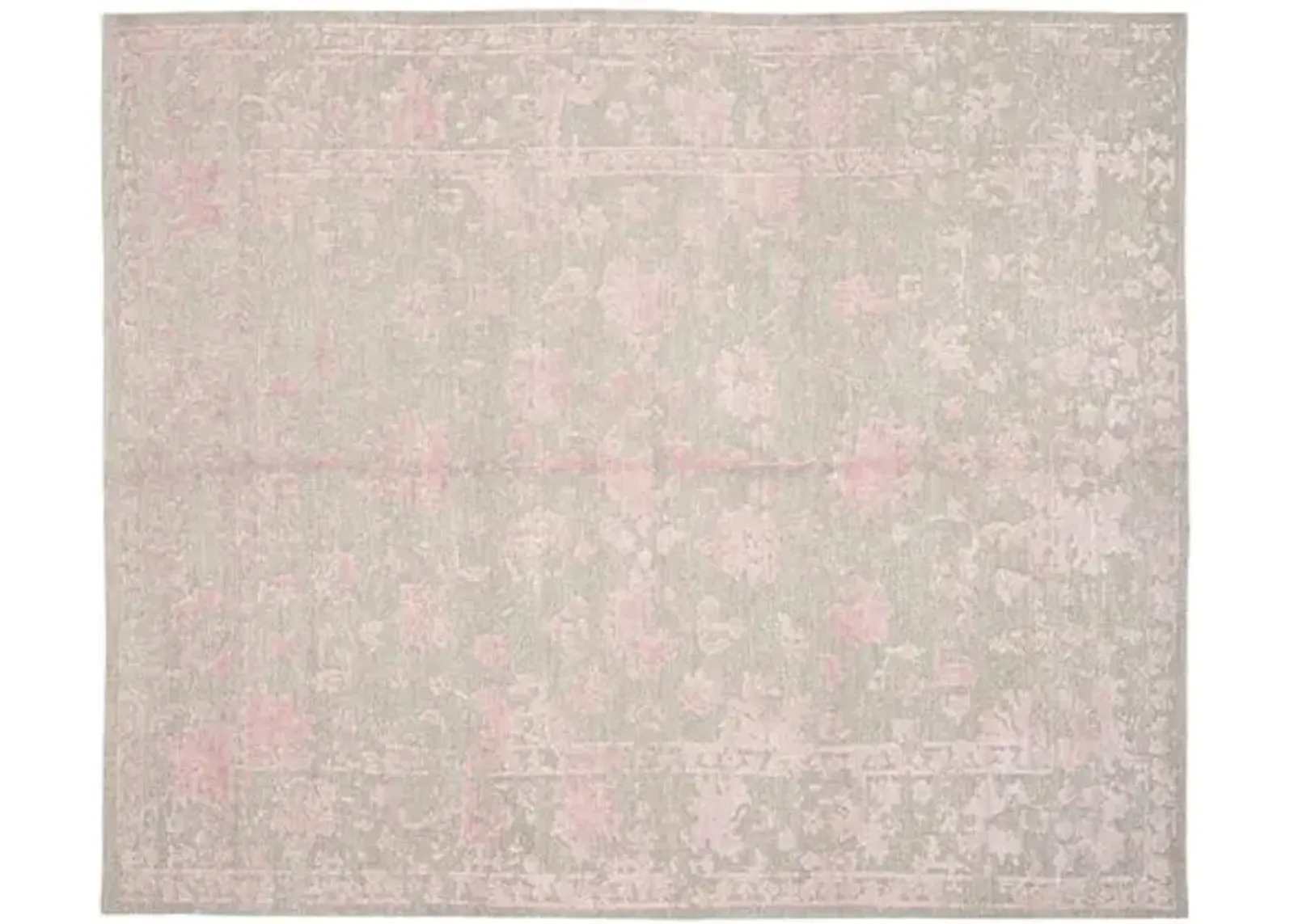 Colton Rug - Silver/Rose - Pink - Pink