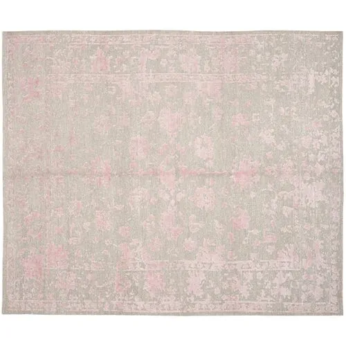 Colton Rug - Silver/Rose - Pink - Pink