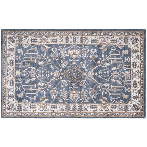 Watson Hand-Knotted Rug - Blue/Ivory - Blue