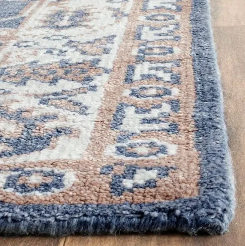 Watson Hand-Knotted Rug - Blue/Ivory - Blue