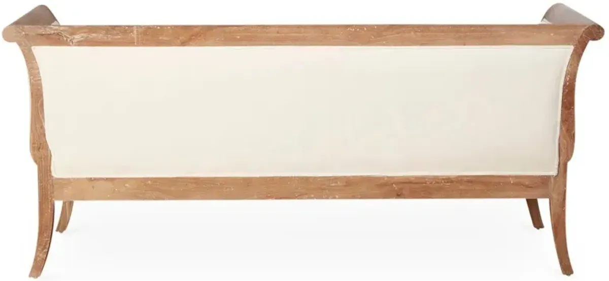 Vivienne Settee, White Linen
