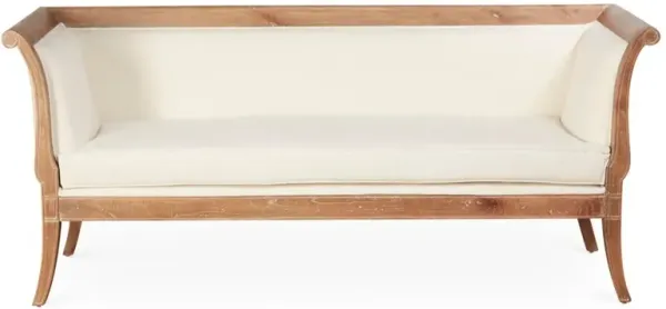 Vivienne Settee, White Linen