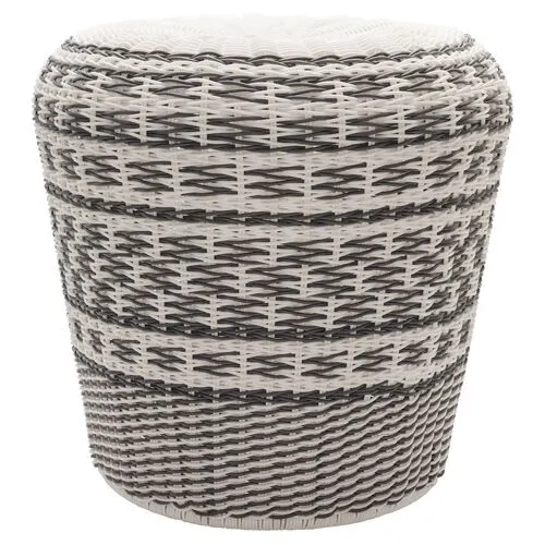 Hayden Garden Stool - Gray/White