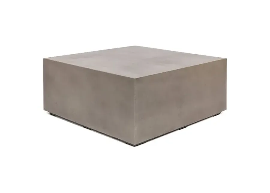 Elwood 40" Concrete Coffee Table - Dark Gray