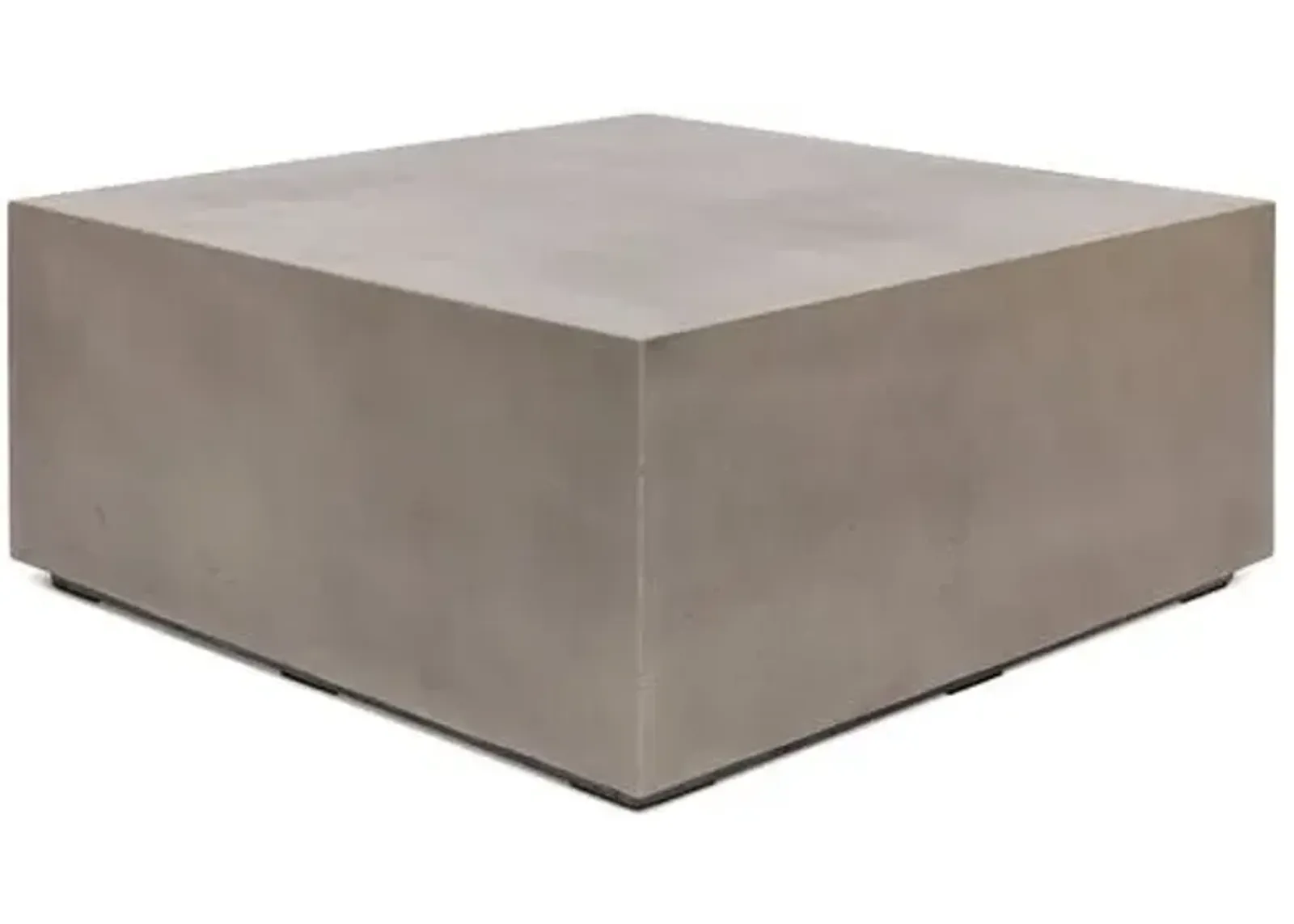 Elwood Square Concrete Coffee Table - Gray