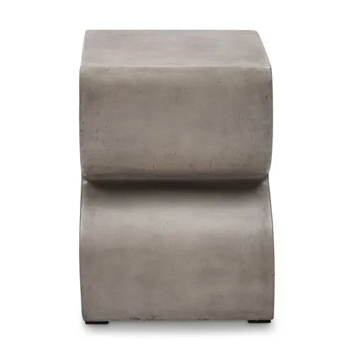 Maxwell Concrete Stool - Dark Gray