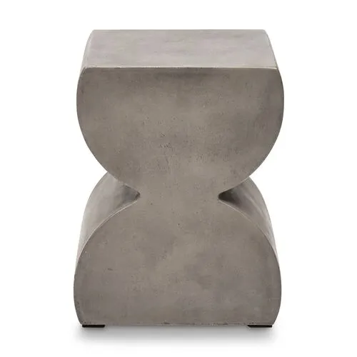 Maxwell Concrete Stool - Dark Gray