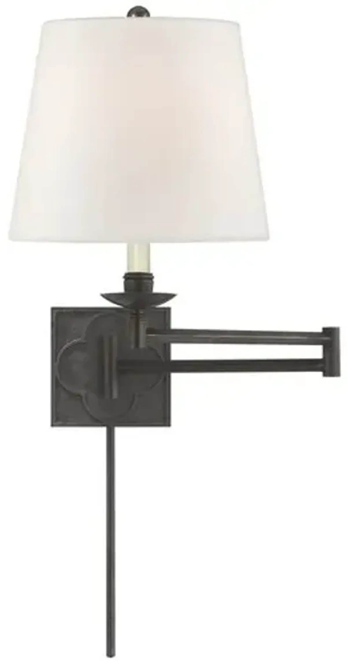 Visual Comfort - Griffith Swing-Arm Sconce - Aged Iron - Black