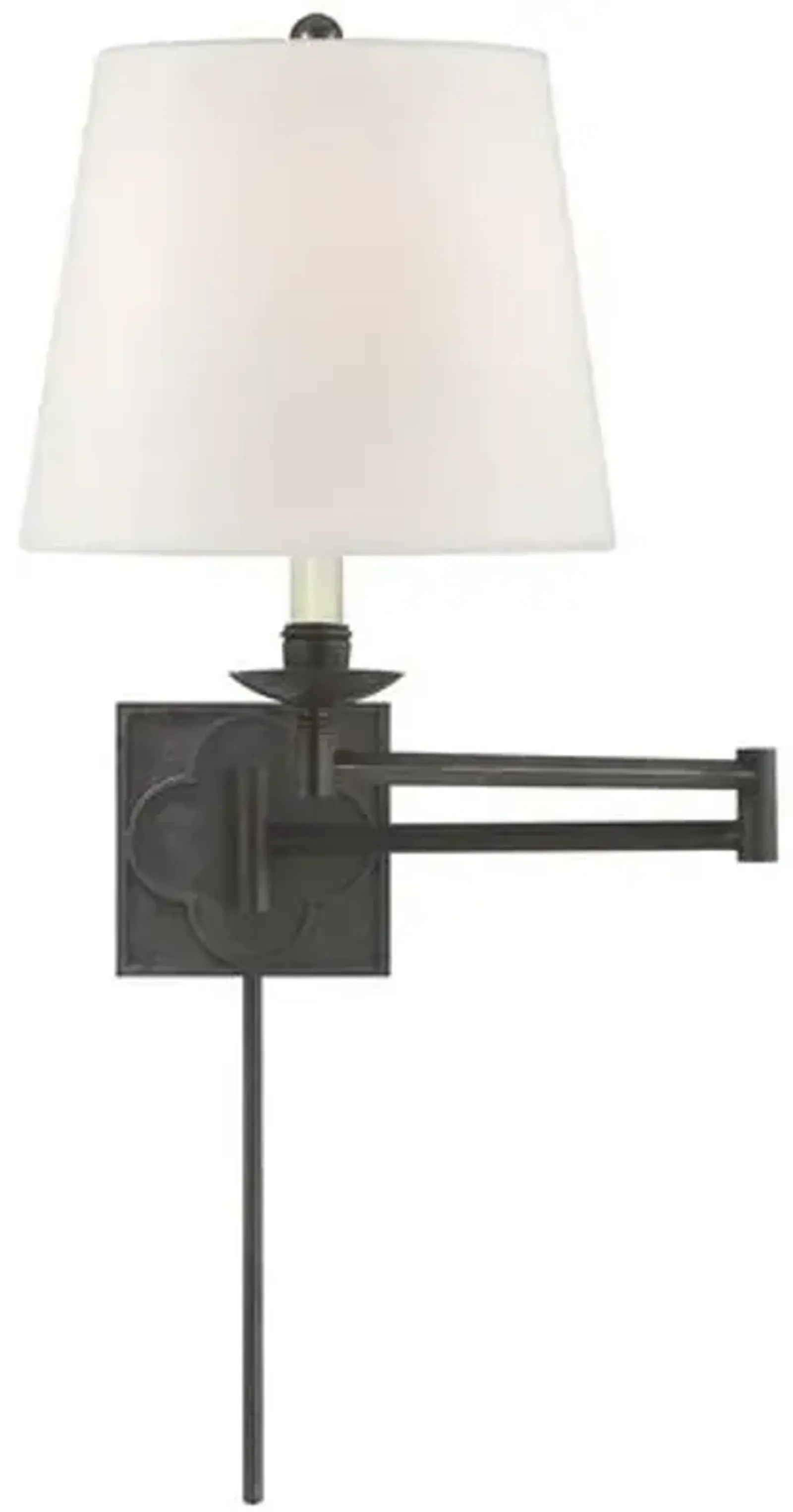 Visual Comfort - Griffith Swing-Arm Sconce - Aged Iron - Black