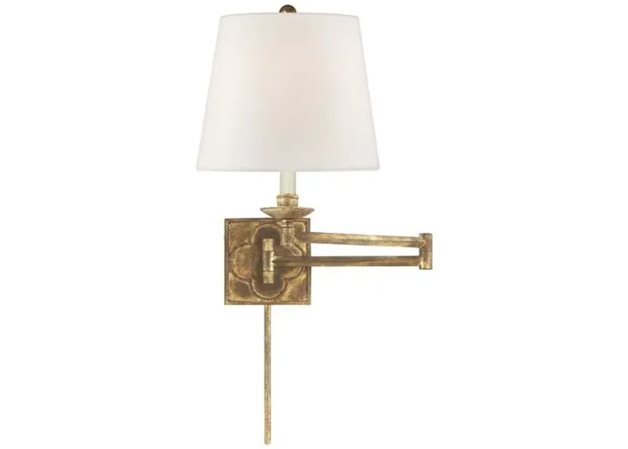 Visual Comfort - Griffith Swing-Arm Sconce - Gilded Iron - Gold