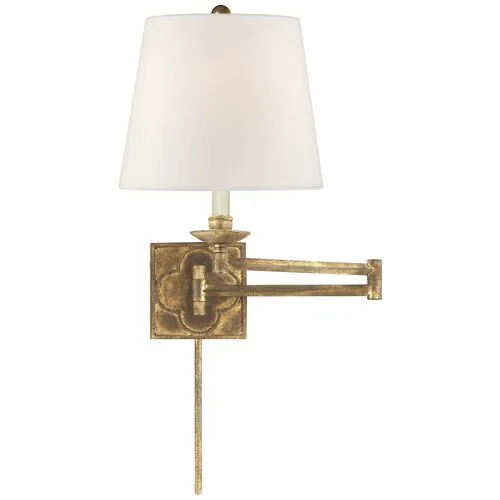 Visual Comfort - Griffith Swing-Arm Sconce - Gilded Iron - Gold