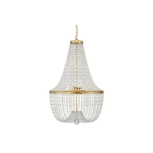 Visual Comfort - Linfort Basket-Form Chandelier - Antique Brass - Gold